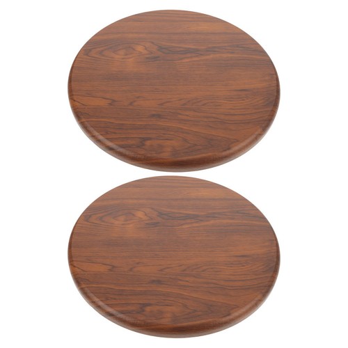 2pcs round wooden - wooden, seat