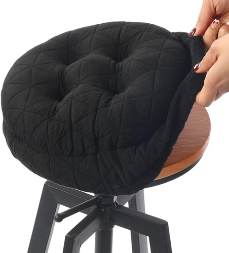 Round bar stool seat - bar, cushion