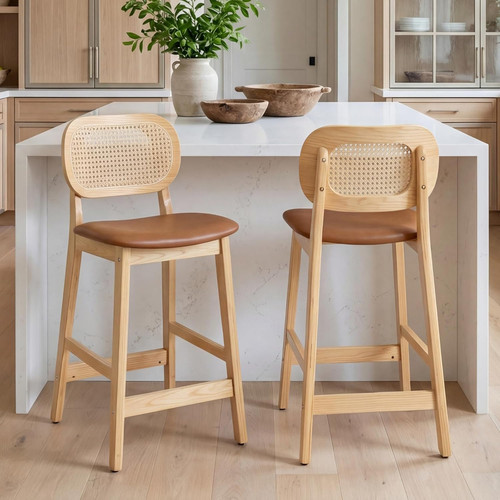 Bar stools set wooden - set, of